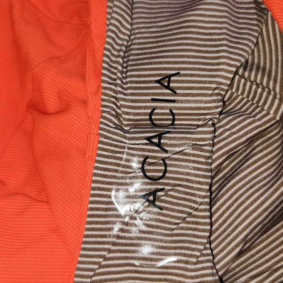 New acacia swimwear red persimmon ribbed kokomo fullpiece one piece swim suit XL - Picture 6 of 11